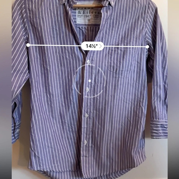 Frank & Eileen Purple Striped Women's Top - Picture 6 of 9